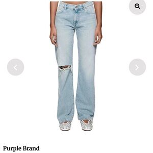 Purple Brand Womens Slim Straight D1000-SSBL224 Lt Indigo